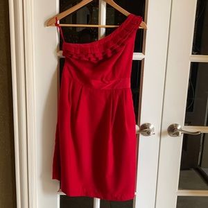 The Limited One Shoulder Ruffle dress